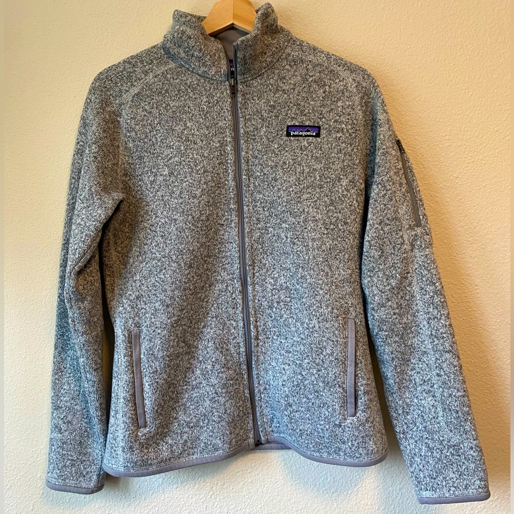 Grey Patagonia Fleece Jacket, women’s M